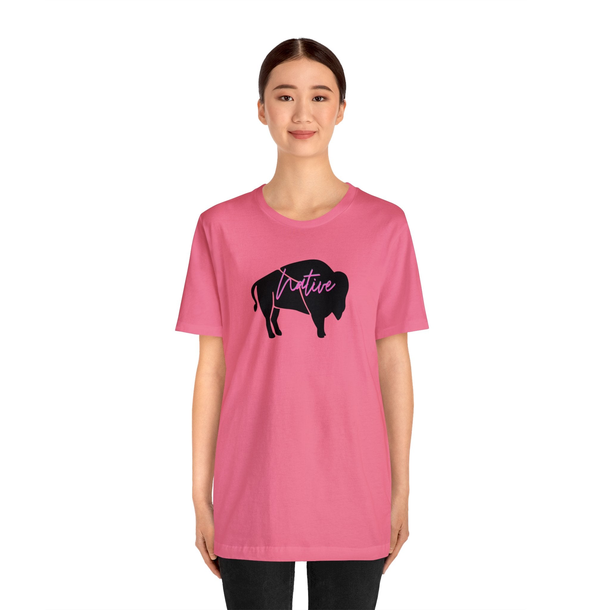 Native Bison Unisex Jersey Short Sleeve Tee