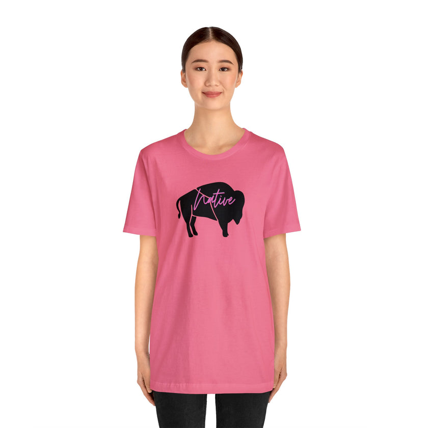 Native Bison Unisex Jersey Short Sleeve Tee