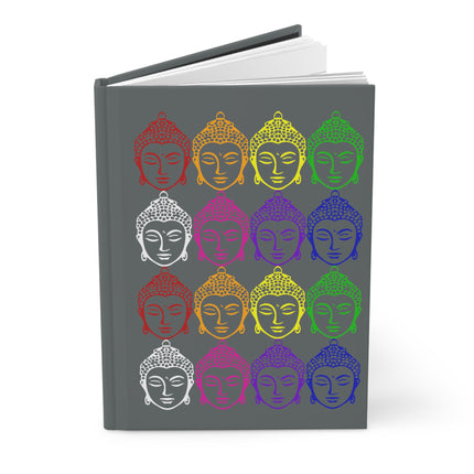 Buddha rainbow Hardcover Journal Matte