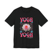 Lotus Flower Graphic, Yoga Unisex Jersey Short Sleeve Tshirt, Black or White