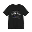 Native Humor, Sh*T A$$, Black Unisex Jersey Short Sleeve Tshirt