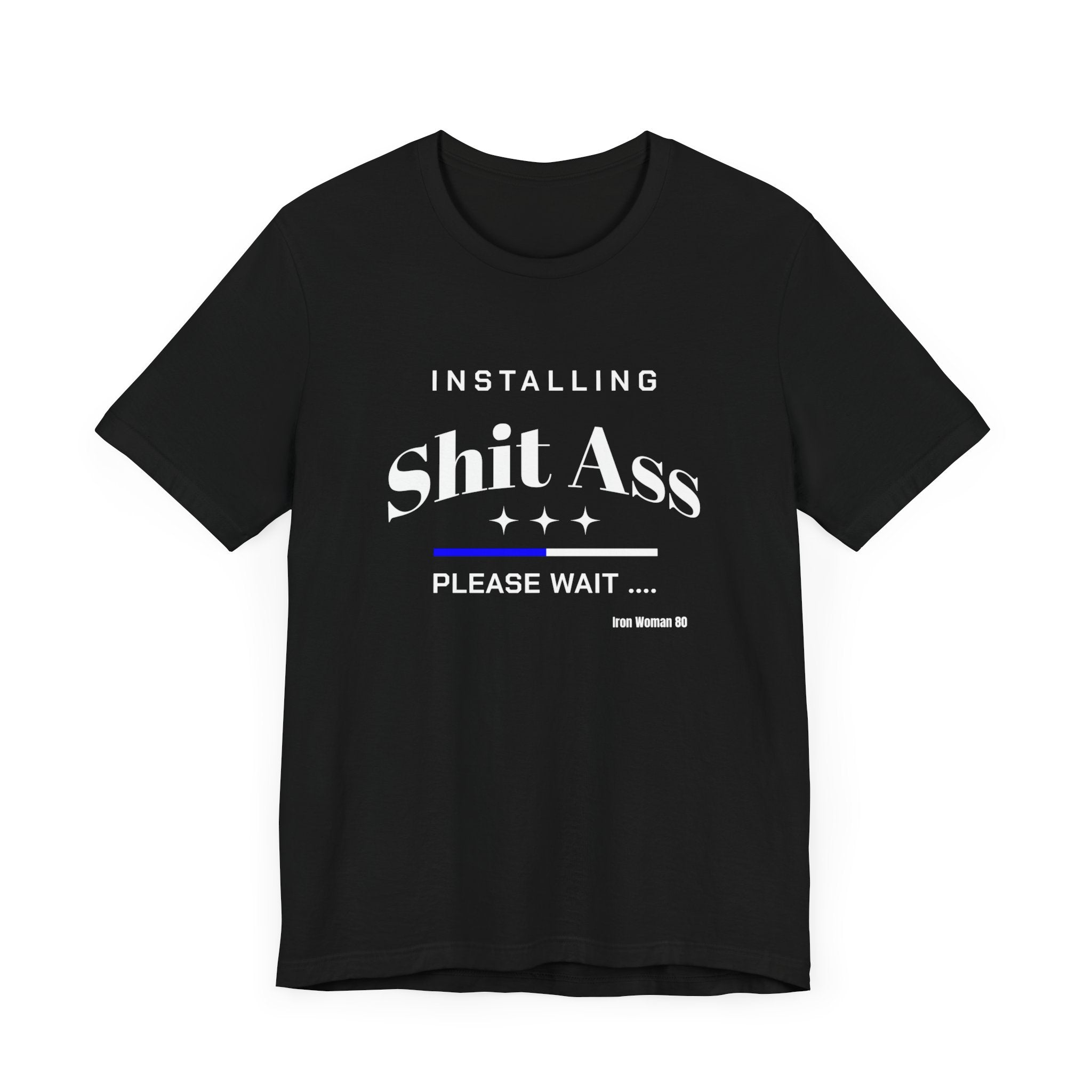 Native Humor, Sh*T A$$, Black Unisex Jersey Short Sleeve Tshirt