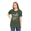 Yoga Nature Gratitude, Black, Green, Aqua, True Royal, Purple, Berry and Red, Unisex Jersey Short Sleeve Tshirt