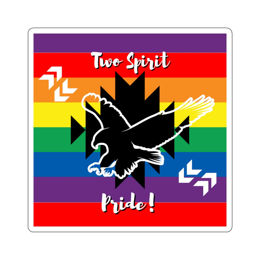 Two Spirit Pride Kiss-Cut Stickers