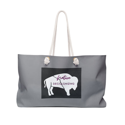 Native Decolonizing Black/Magenta Weekender Bag