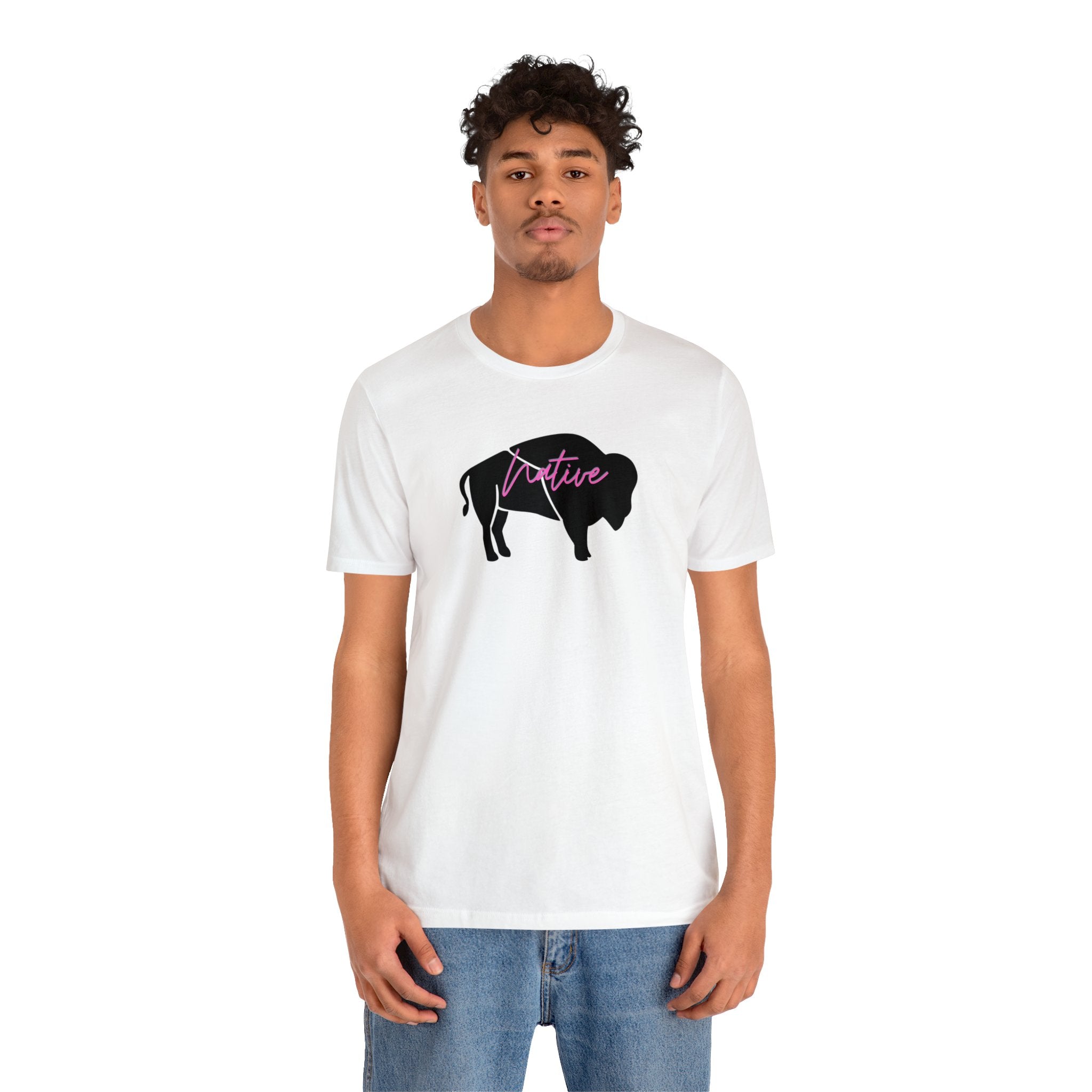Native Bison Unisex Jersey Short Sleeve Tee