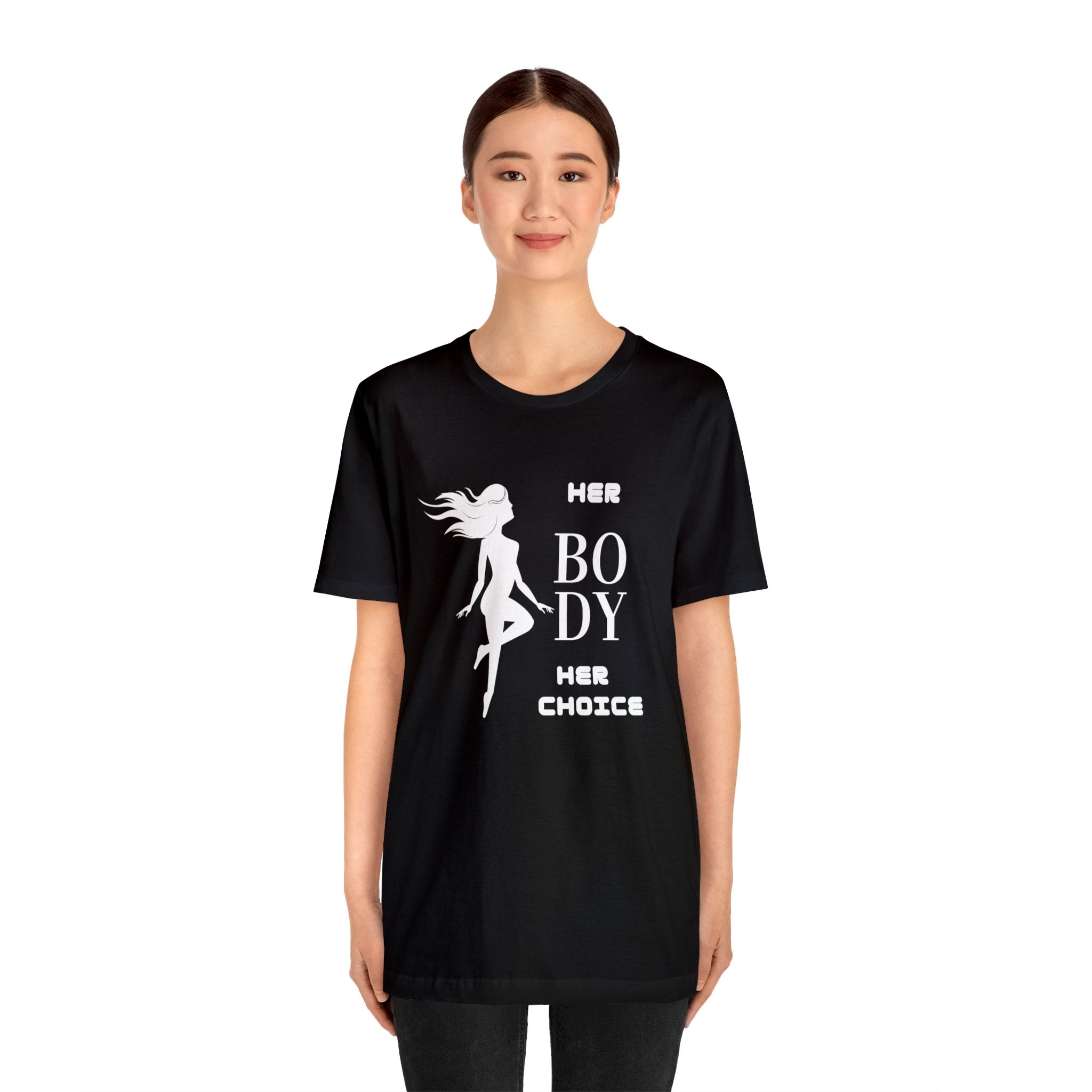 Pro Choice Her Body Her Choice Black Unisex Short Sleeve Tee