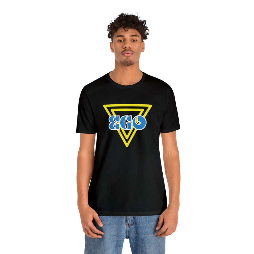 Yield Thy Ego Black Gray and White Unisex Jersey Short Sleeve Tee