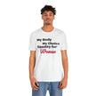 Equality for Women My Body My Choice Womens Rights Awareness black white Unisex  Short Sleeve Tee