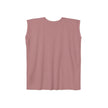 Native Innii aka Bison Graphic, Still Here, Native Pride, White, Mauve, Black, Teal or Grey, Women’s Flowy Rolled Cuffs Muscle Tee