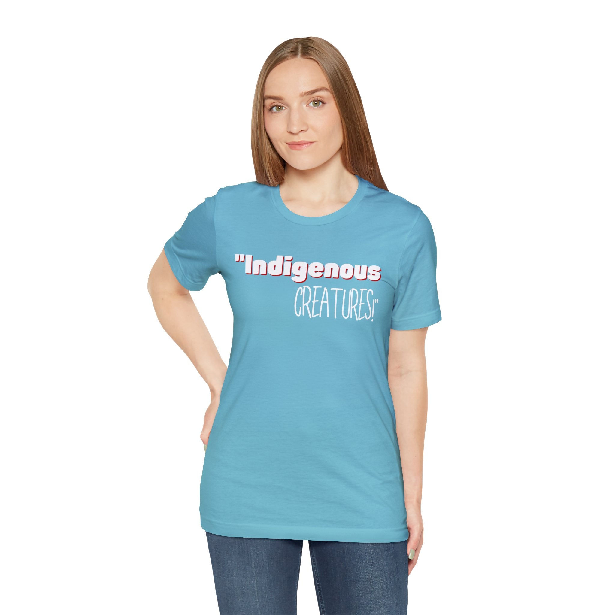 Indigenous...... status? Creatures Black Unisex Jersey Short Sleeve Tee