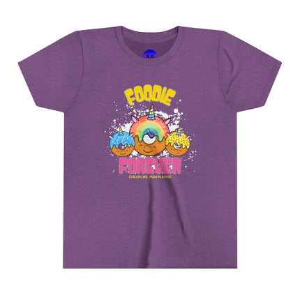 Foodie, Peas in a Pod, Cute Donuts, White, Black, Purple, or Pink Youth Short Sleeve Tee