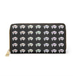 Black-Rainbow Indigenous White Innii-Bison Zipper Wallet-Native Collection-Iron Woman 80