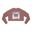 Women's Cropped Sweatshirt Love and Coffee