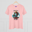 Warrior Woman, Graphic, Black, White or Pink, Women's Cotton Tee