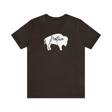Native Bison Unisex Jersey Short Sleeve Tee