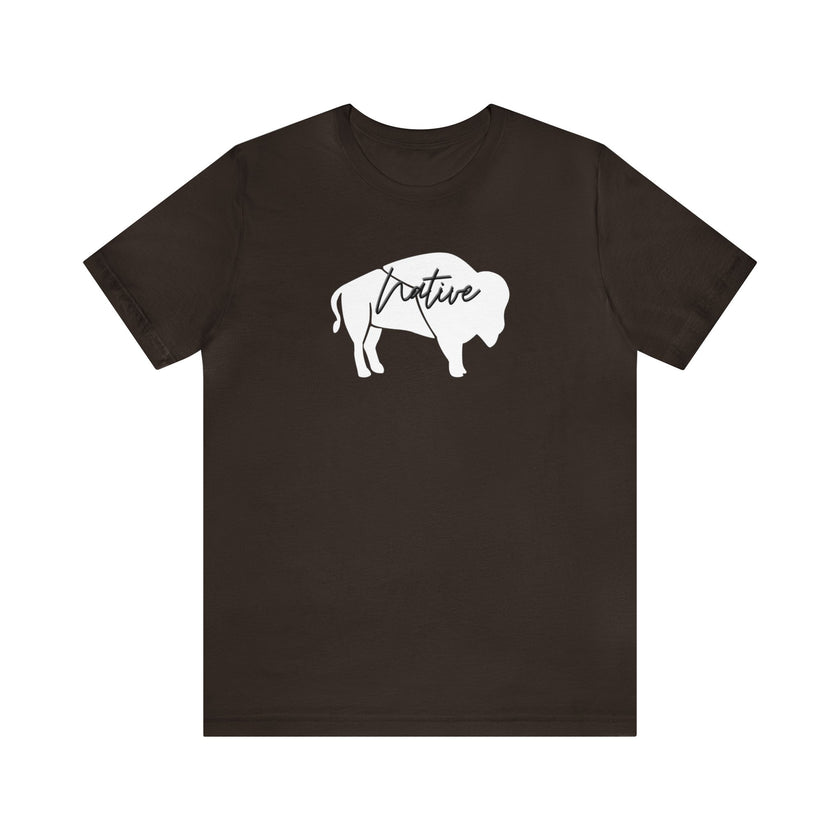 Native Bison Unisex Jersey Short Sleeve Tee