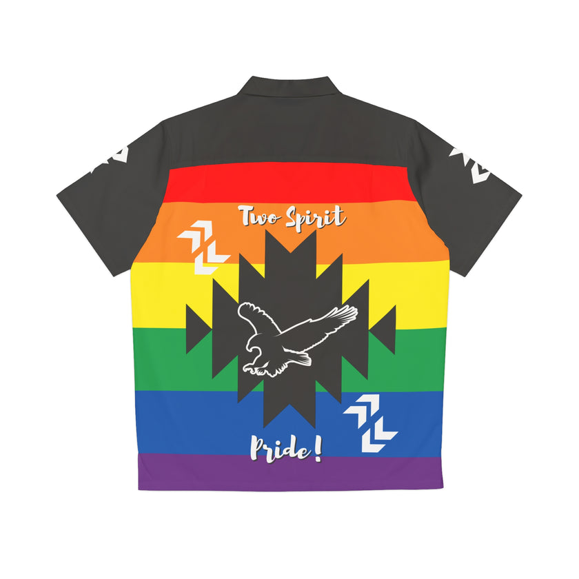 Two Spirit Pride Men's Hawaiian Shirt (AOP)