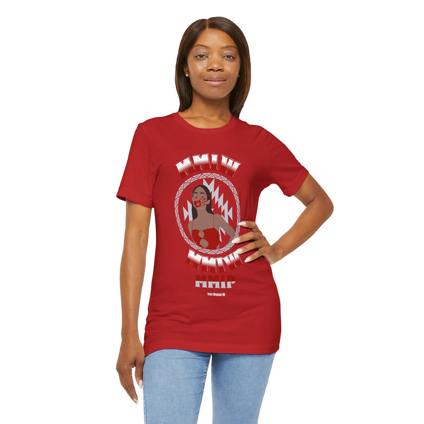 MMIP, MMIW, MMIM, Native American Awareness, Red or Black Unisex Jersey Short Sleeve Tee