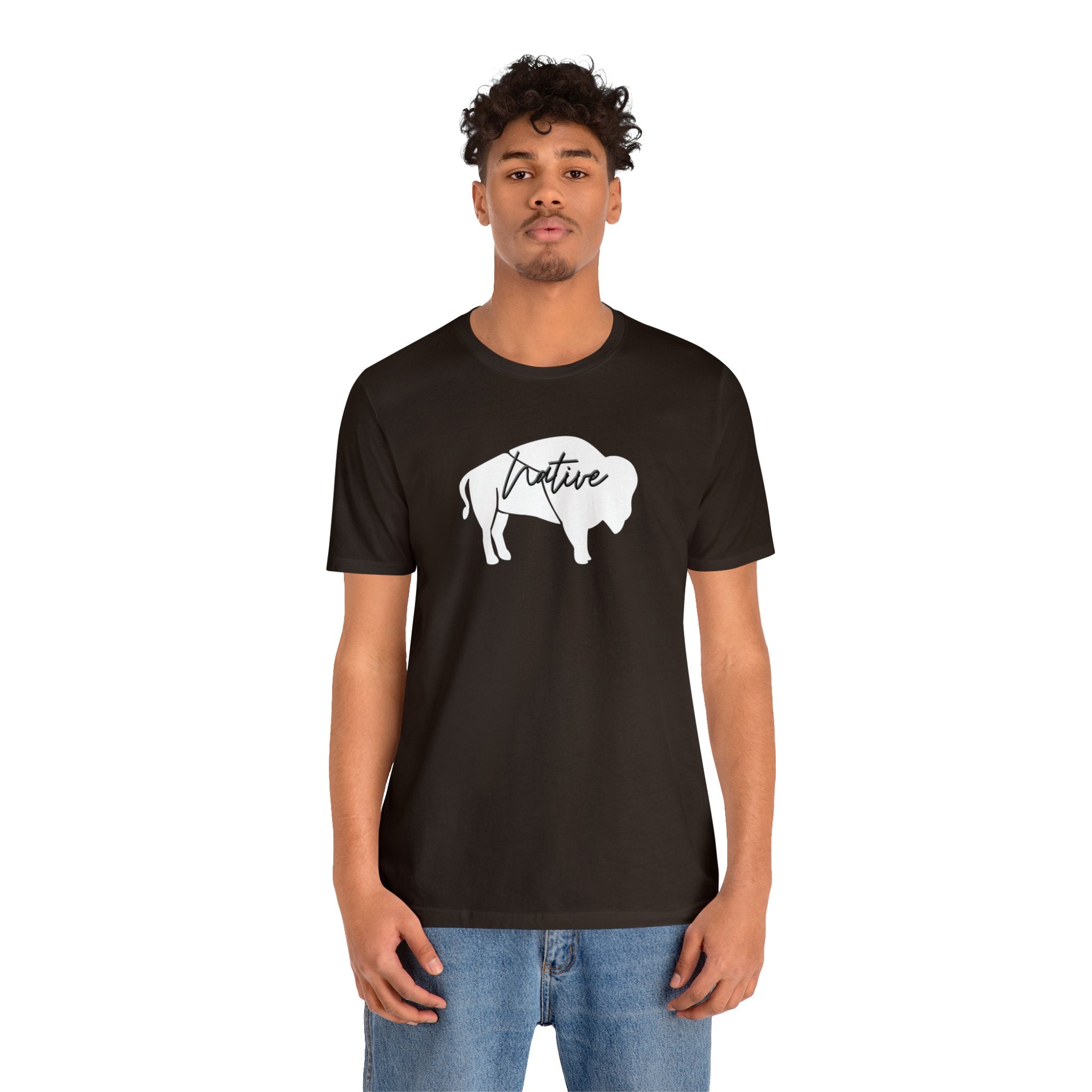 Native Bison Unisex Jersey Short Sleeve Tee