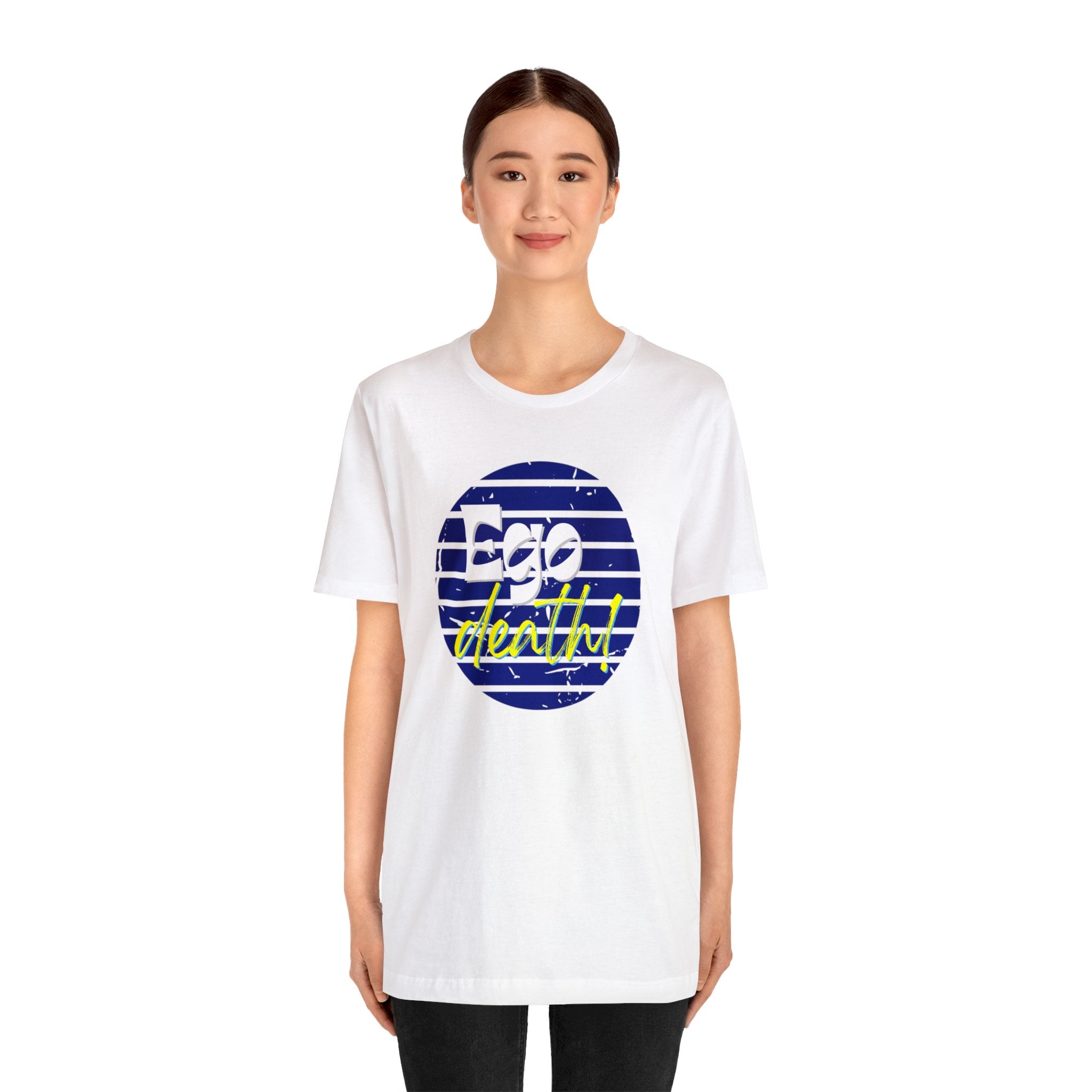 Black Ego death! Positive Vibes Collection Unisex Jersey Short Sleeve Tee