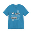 Yoga Nature Gratitude, Black, Green, Aqua, True Royal, Purple, Berry and Red, Unisex Jersey Short Sleeve Tshirt
