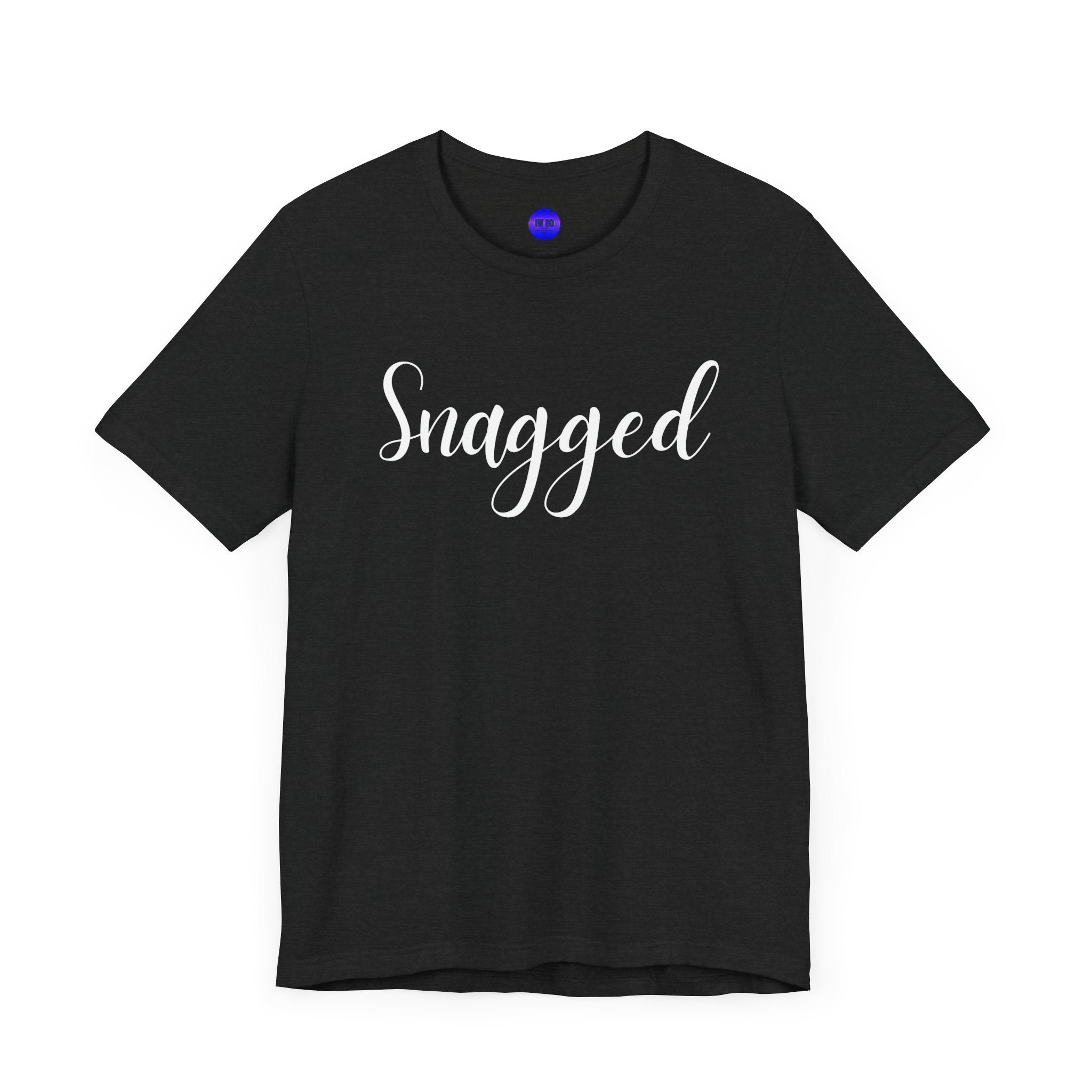 Snagged, Rez Humor, Black or Pink Unisex Jersey Short Sleeve Tee