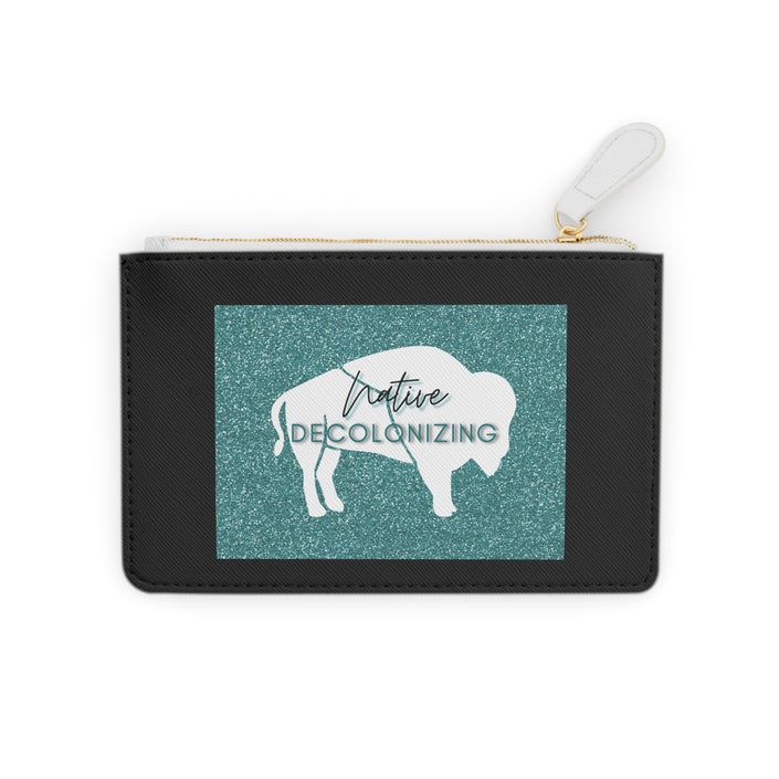 Native White Bison Decolonizing Mini Clutch Bag