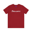 Snaggable, Rez Humor, Black, Asphalt, Pink or Red, Unisex Jersey Short Sleeve Tee