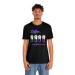 Coffee frapp rainbow black Unisex Jersey Short Sleeve Tee