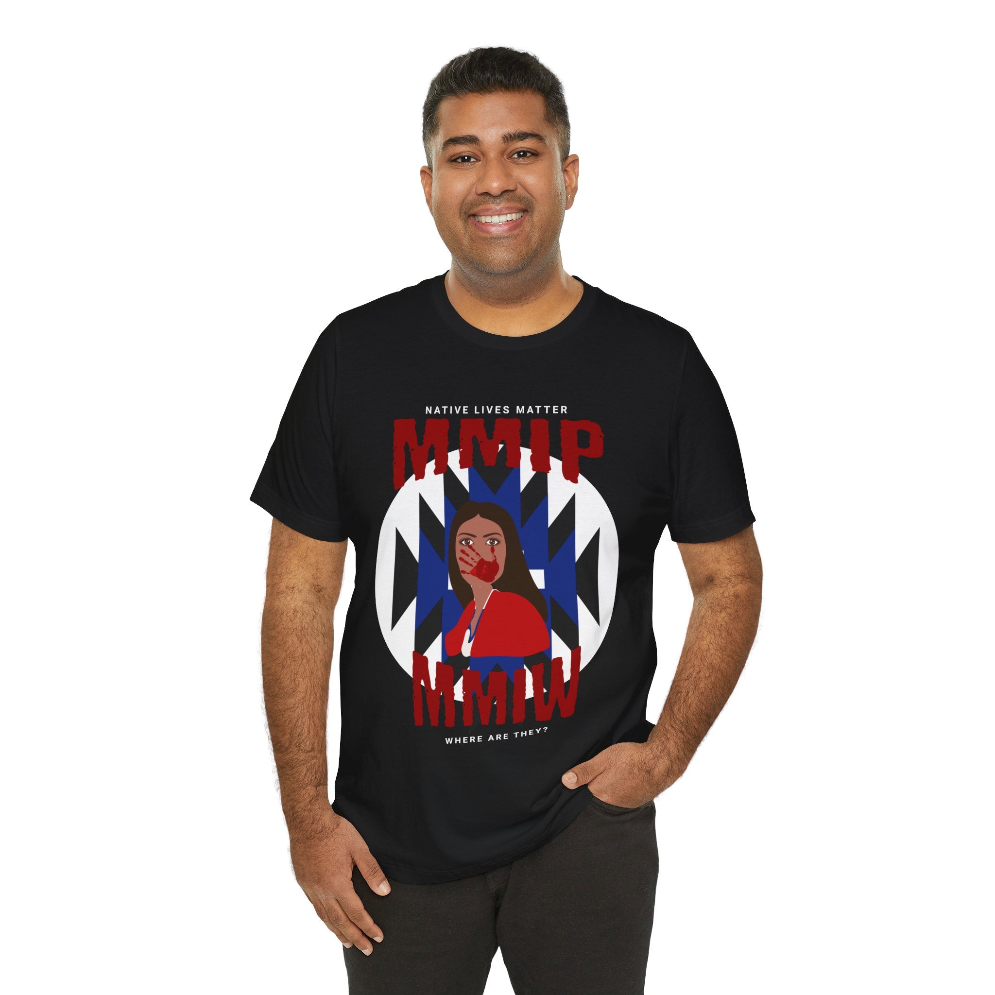 Black MMIP MMIW Shirt, Unisex Jersey Short Sleeve Tee