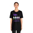 Coffee frapp rainbow black Unisex Jersey Short Sleeve Tee
