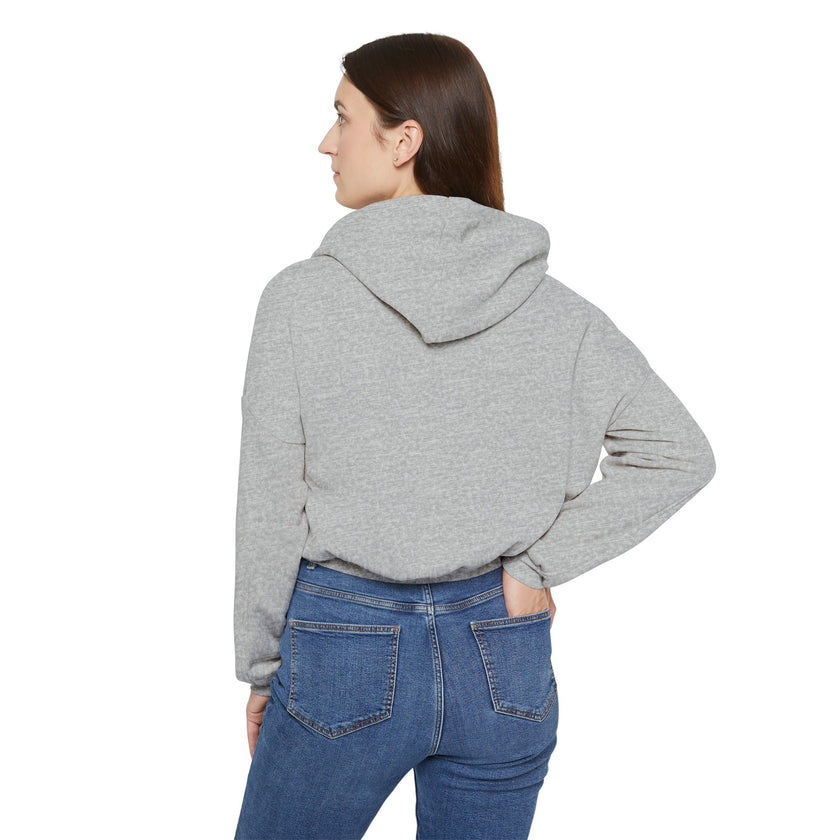 Native Innii aka Bison Graphic, Still Here, Native Pride, Black, Dust, Green or Athletic, Women's Cinched Bottom Hoodie