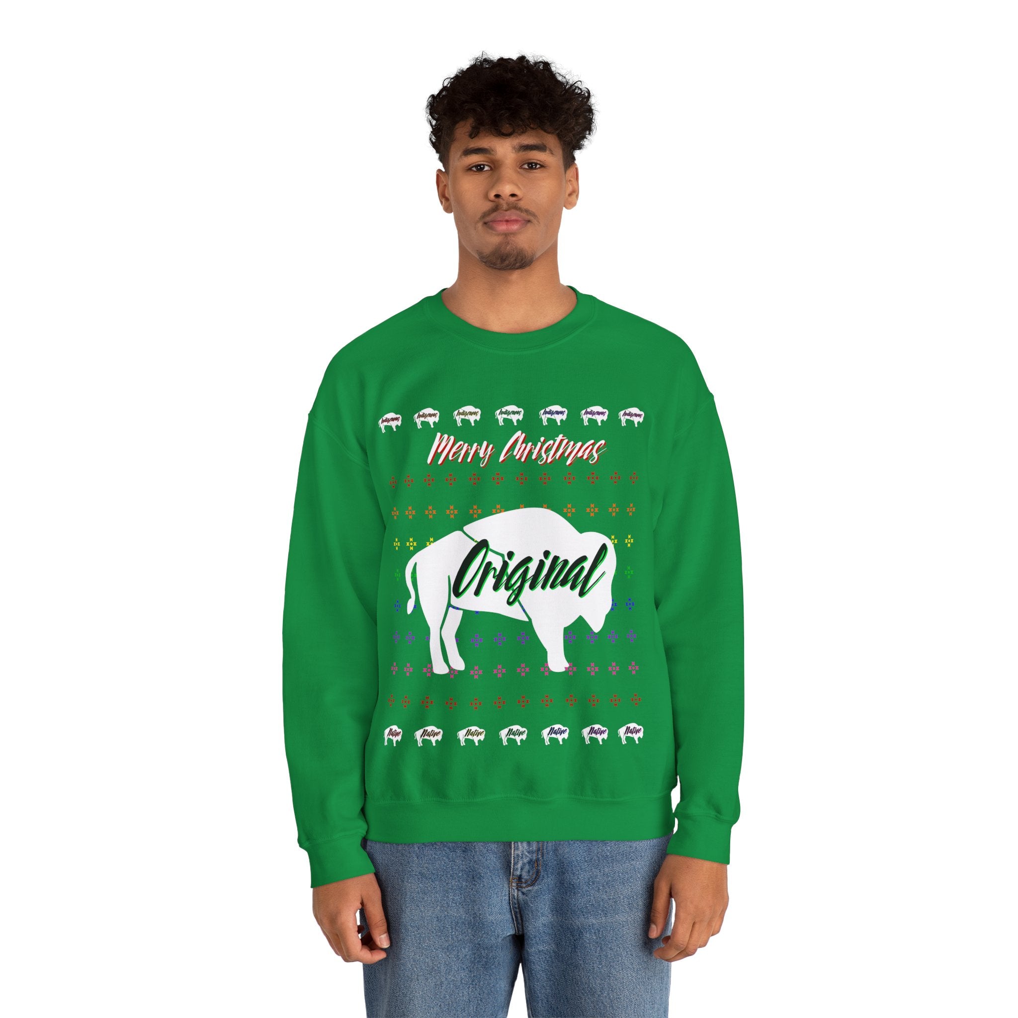 Ugly Christmas Original Black Unisex Heavy Blend™ Crewneck Sweater