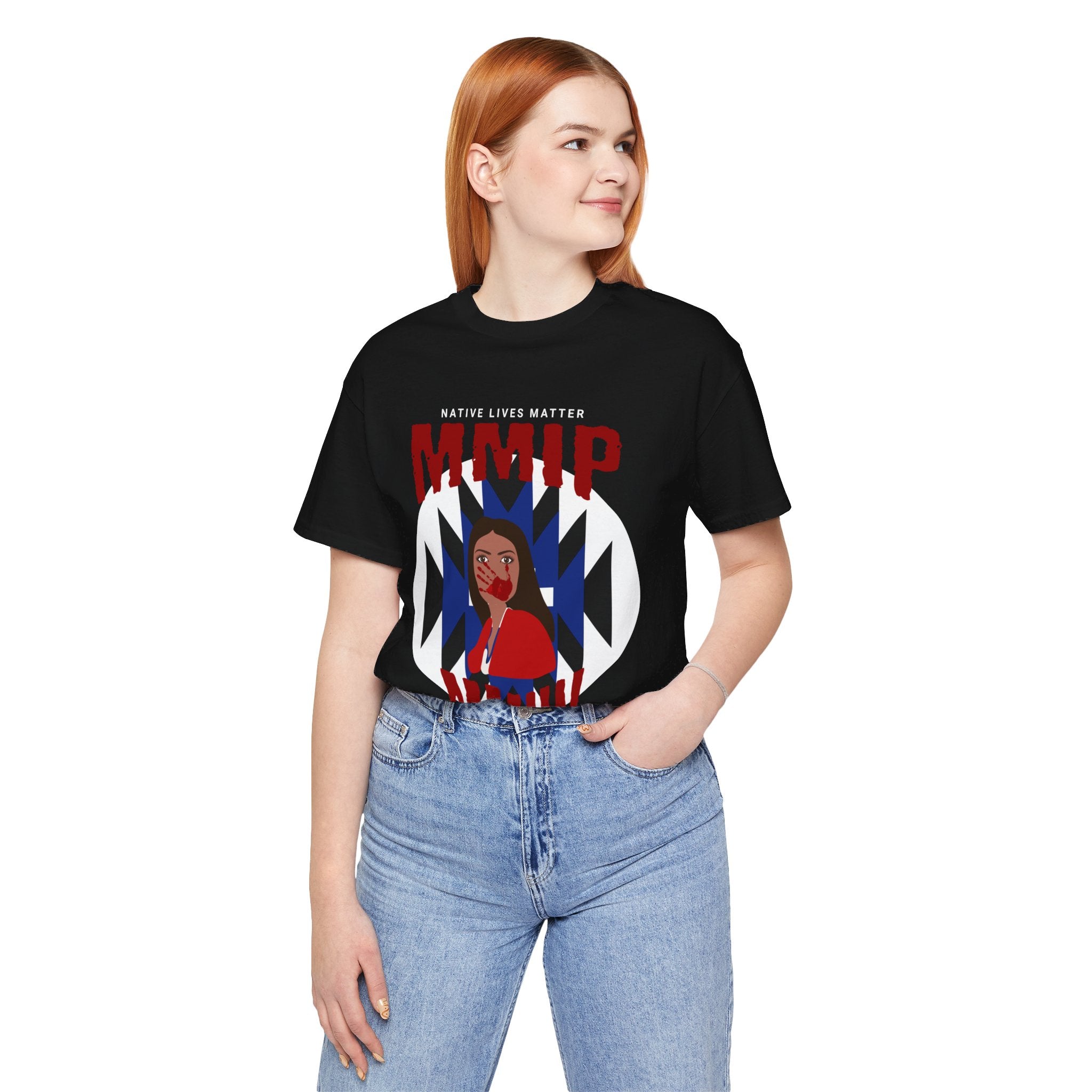 Black MMIP MMIW Shirt, Unisex Jersey Short Sleeve Tee
