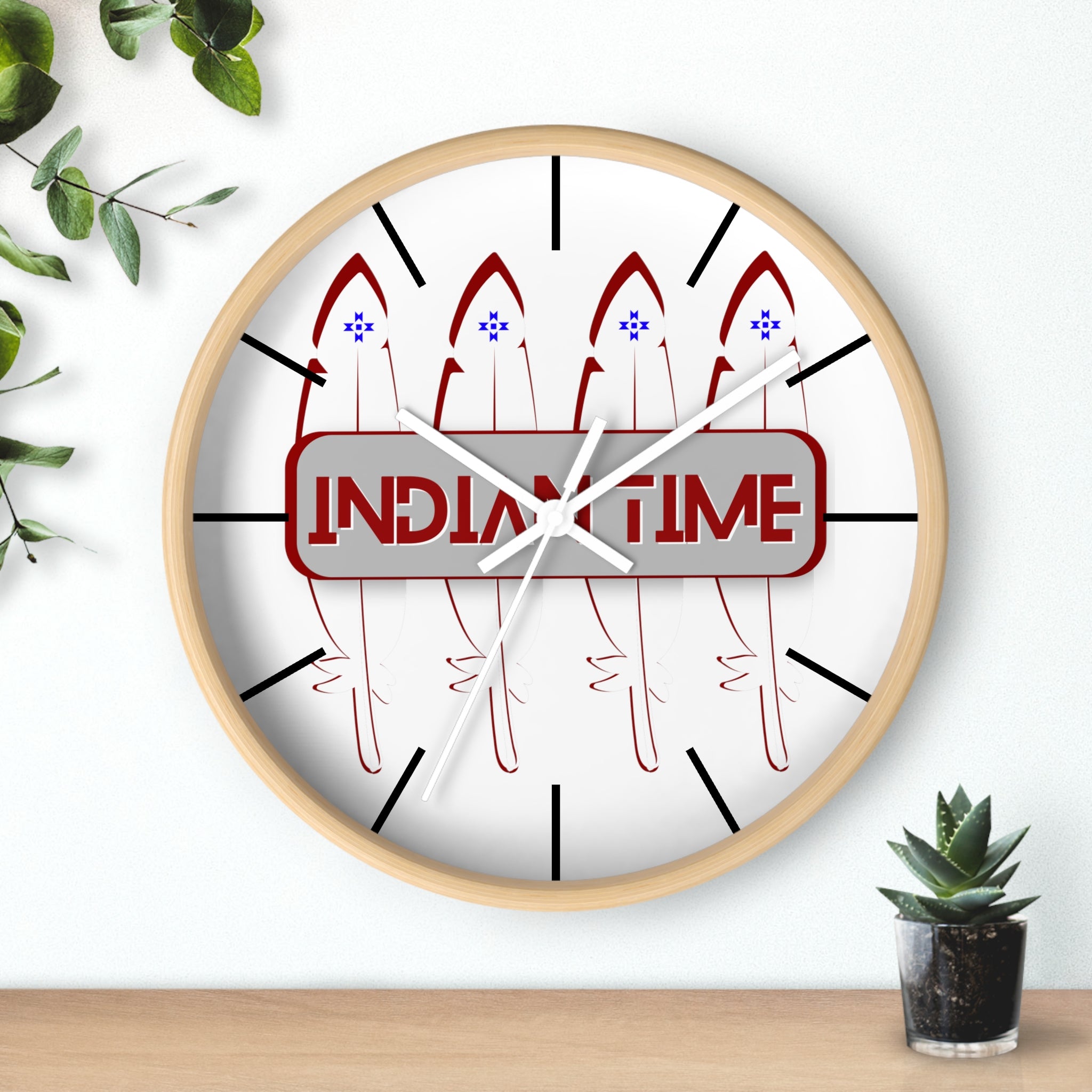 Indian Time Wall clock