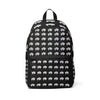 White Innii-Bison Black Backpack with Rainbow Native Indigenous Text Unisex Fabric Backpack-Laptop pocket