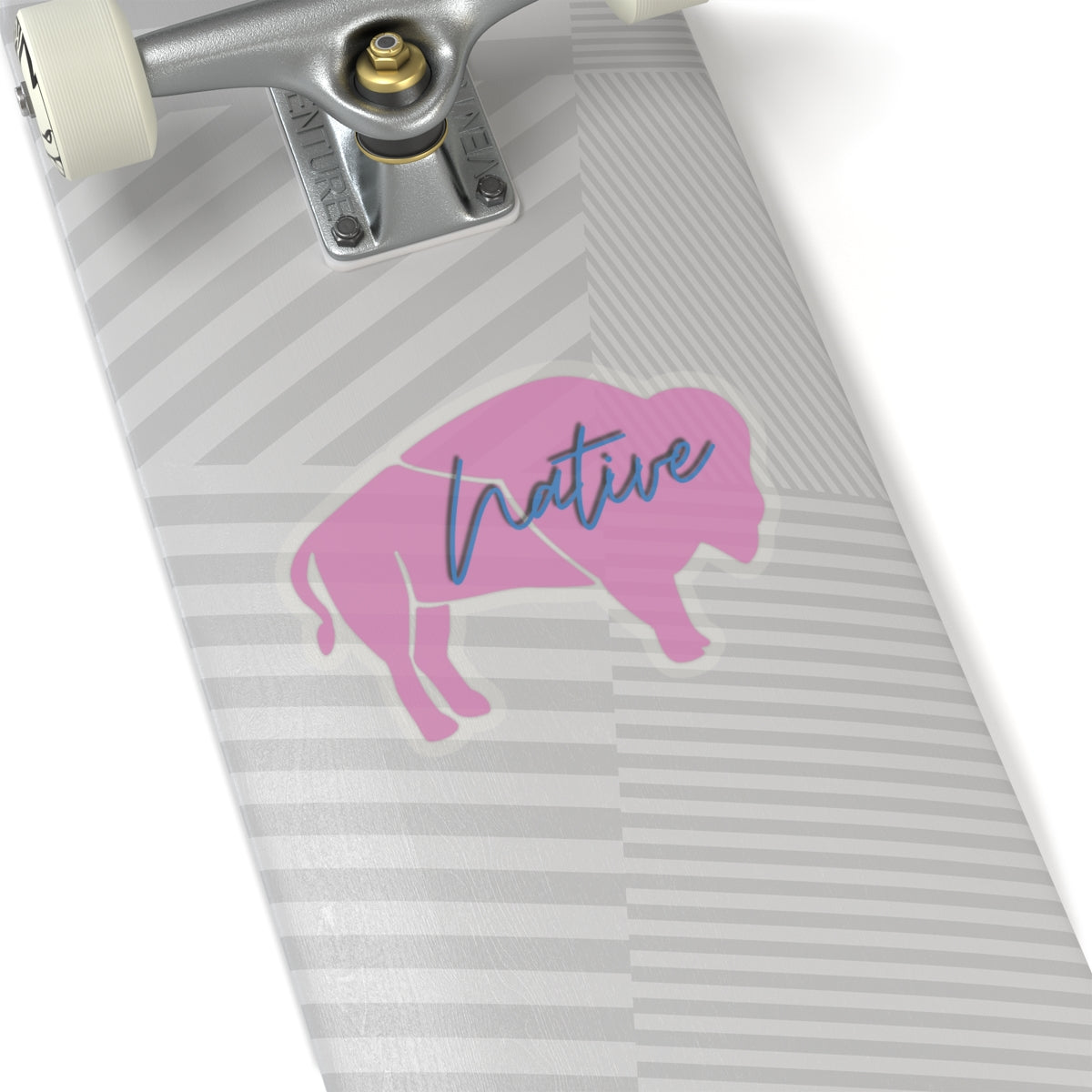 Pink Native Bison Kiss-Cut Stickers