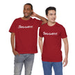 Snaggable, Rez Humor, Black, Asphalt, Pink or Red, Unisex Jersey Short Sleeve Tee