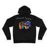 Native Bison Multi Color Unisex Fleece Pullover Hoodie