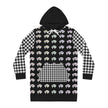 Rainbow Indigenous Bison Innii Women's Hoodie Dress (AOP)