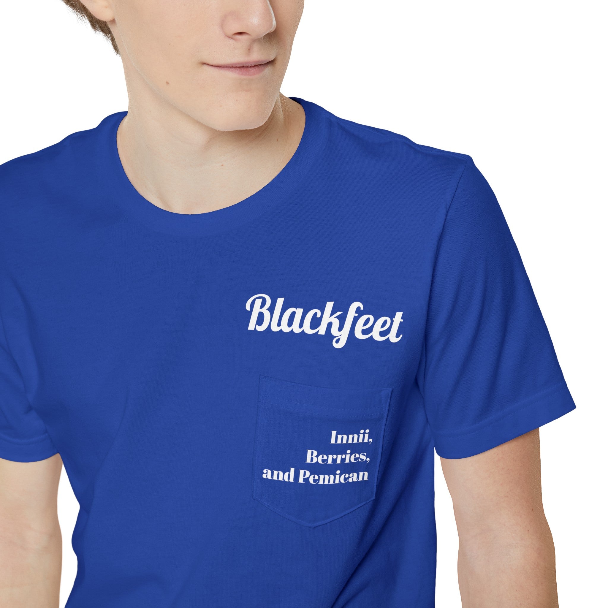 Your Tribe, food and Medicine, personalized Shirt, Blue, Black, or White, Unisex Pocket T-shirt