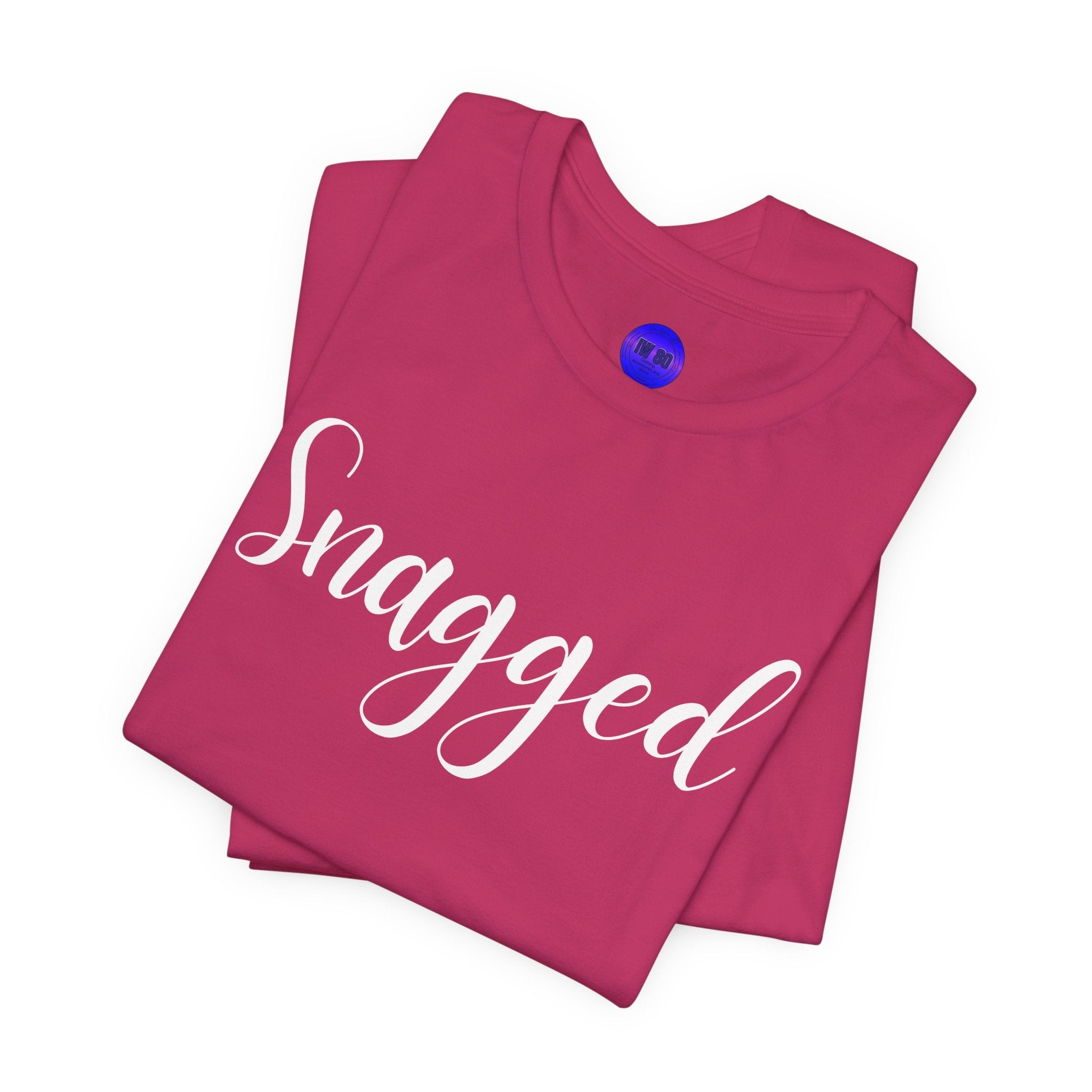 Snagged, Rez Humor, Black or Pink Unisex Jersey Short Sleeve Tee