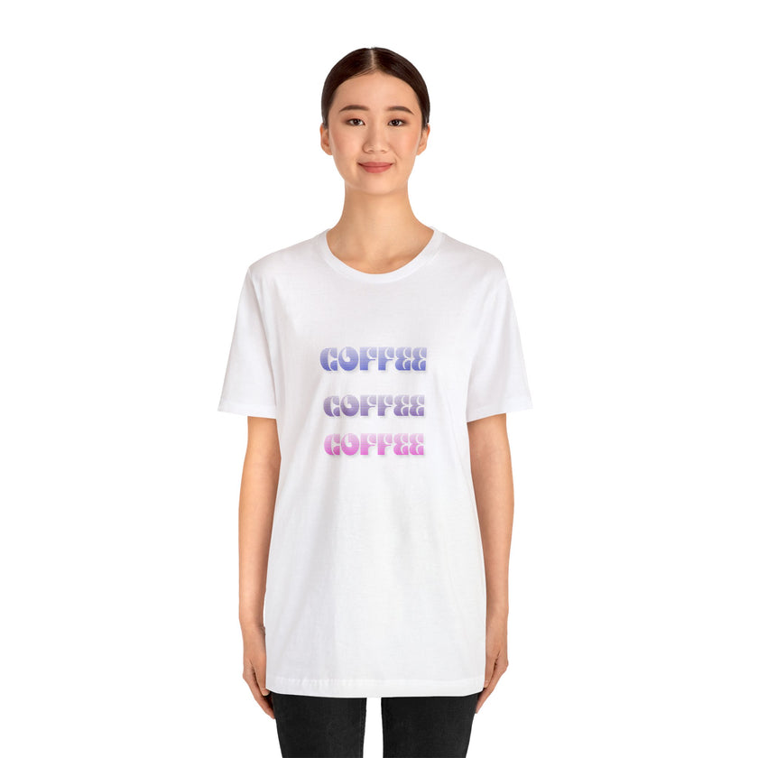 Coffee, Coffee, Coffee bold Jersey Short Sleeve Tee