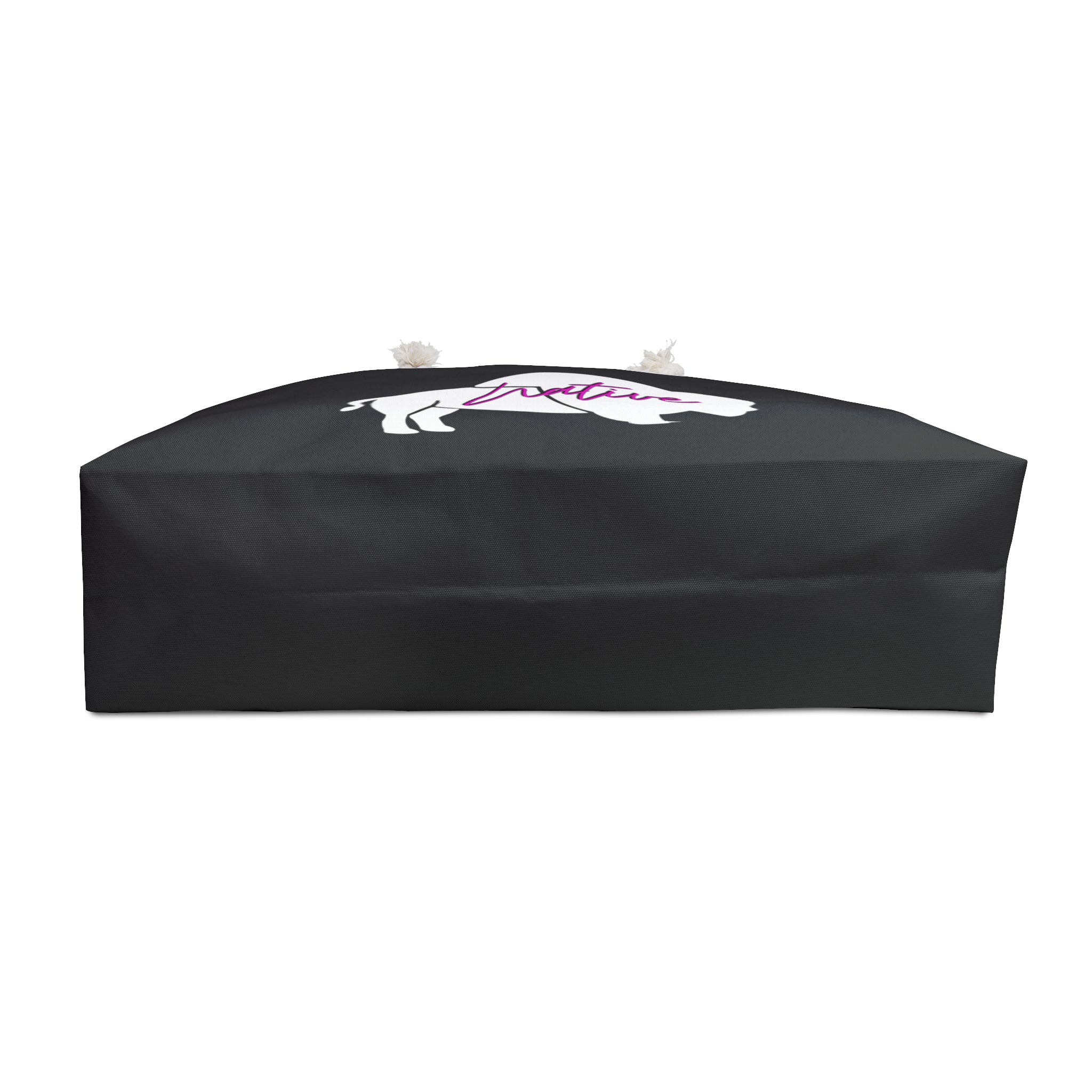 Native Bison White with Pink text Weekender Bag