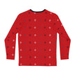 Red Native Stars Pattern Men's Long Sleeve Shirt (AOP)