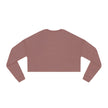 Women's Cropped Sweatshirt Love and Coffee