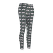 White Innii-Bison Gray Women's Casual Leggings