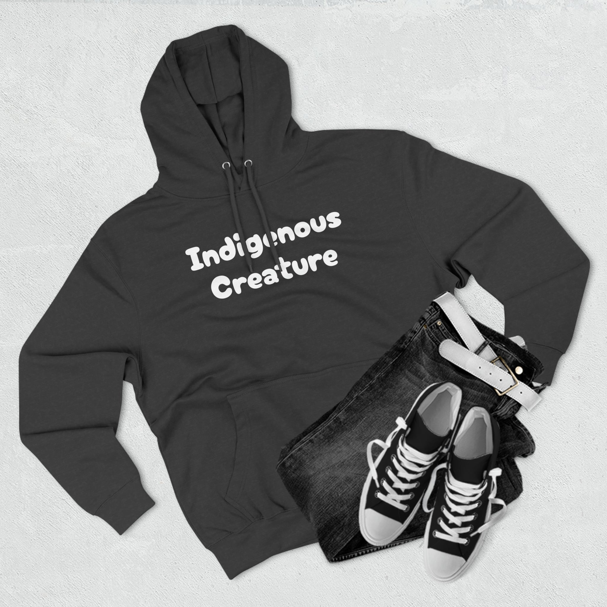 Indigenous Creature Three-Panel Fleece Hoodie