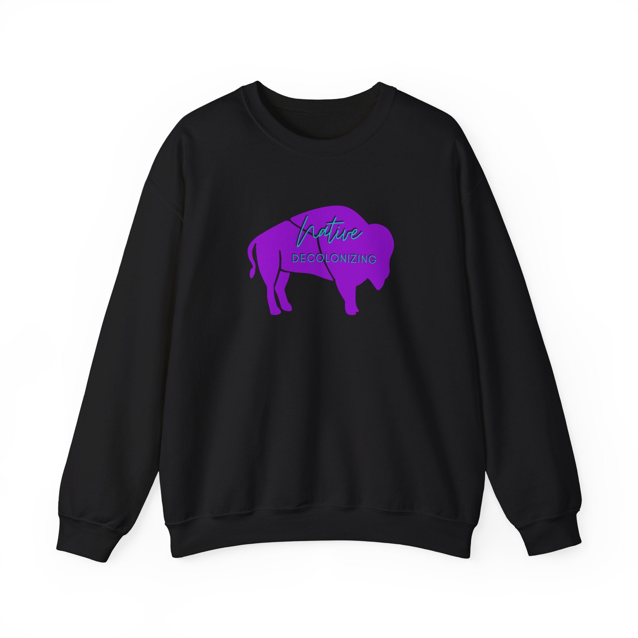 Native Bison Decolonizing Unisex Heavy Blend Crewneck Sweatshirt